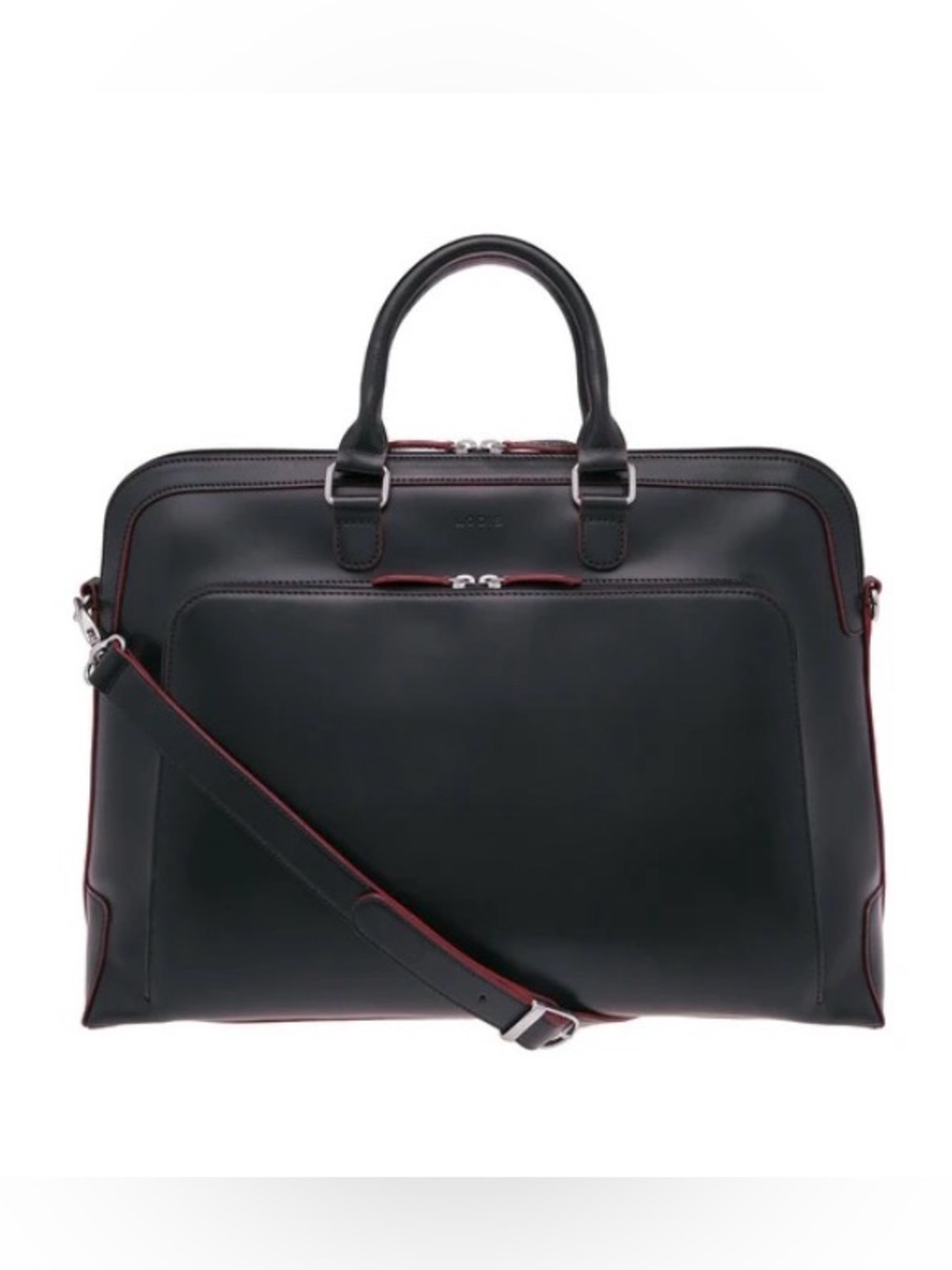 Lodis || Audrey Brera Leather Briefcase Computer Bag Crossbody Work Tote Black